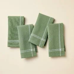 Hearth & Hand with Magnolia Set of 4 Solid Cloth Napkins Green - Hearth & Hand™ with Magnolia