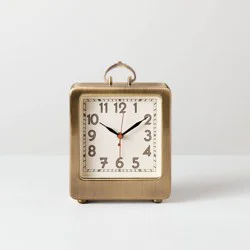 Hearth & Hand with Magnolia Mini Analog Table Clock Brass - Hearth & Hand™ with Magnolia