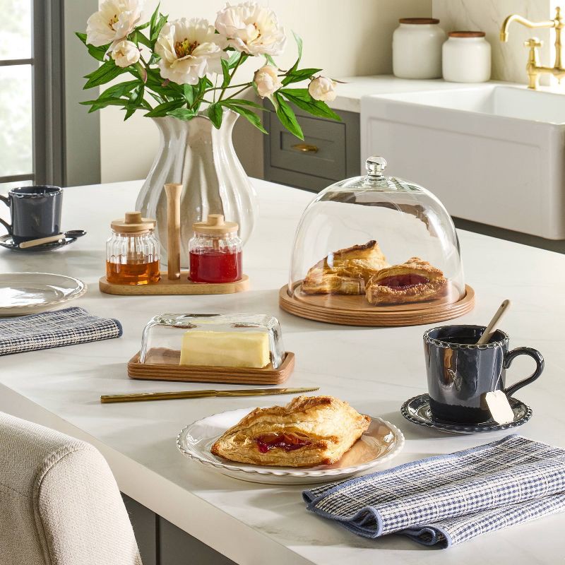 slide 2 of 5, Hearth & Hand with Magnolia 8.5" Pinched Edge Salad Plate Sour Cream - Hearth & Hand™ with Magnolia, 1 ct