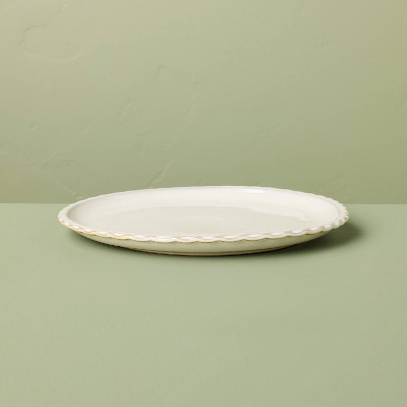 slide 3 of 5, Hearth & Hand with Magnolia 8.5" Pinched Edge Salad Plate Sour Cream - Hearth & Hand™ with Magnolia, 1 ct