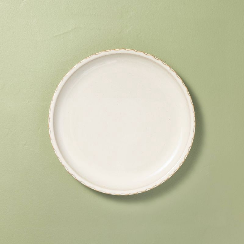 slide 1 of 5, Hearth & Hand with Magnolia 8.5" Pinched Edge Salad Plate Sour Cream - Hearth & Hand™ with Magnolia, 1 ct