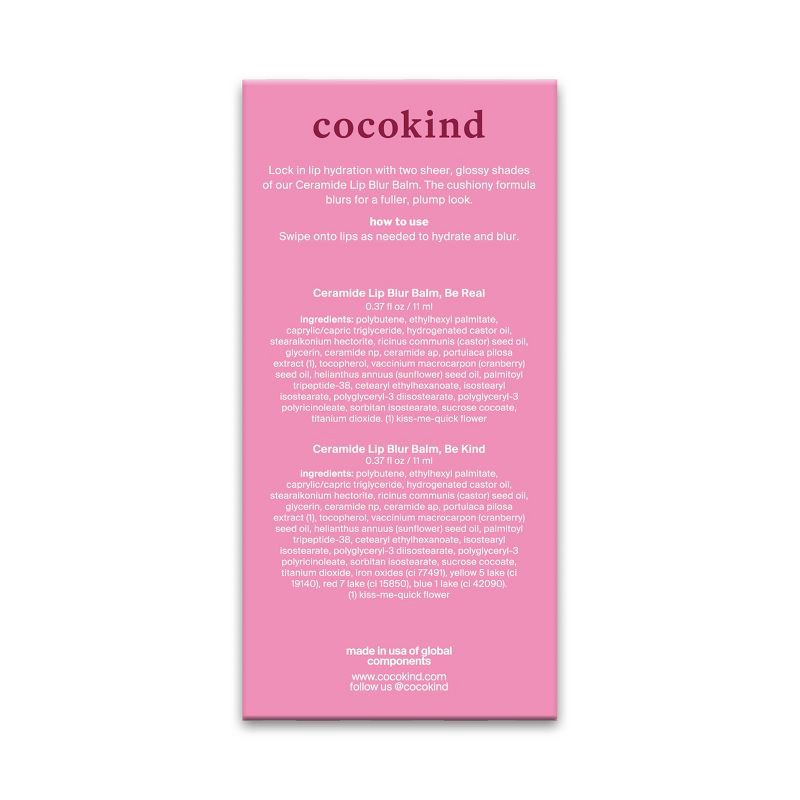 slide 6 of 9, cocokind Lip Blur Balm Duo - Holiday - 0.37 fl oz, 0.37 fl oz