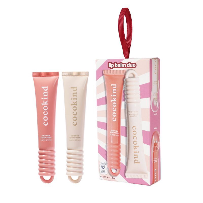 slide 1 of 9, cocokind Lip Blur Balm Duo - Holiday - 0.37 fl oz, 0.37 fl oz