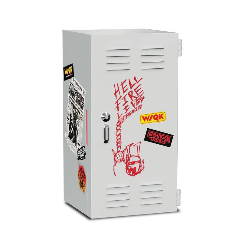 slide 1 of 4, Stranger Things Hellfire Club Locker Mini Fridge, 1 ct