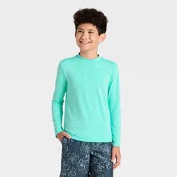 Boys' Rash Guard Top - Cat & Jack™ Turquoise Blue S
