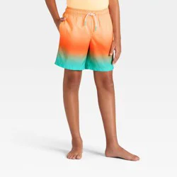 Boys' Swim Shorts - Cat & Jack™ Starry Yellow/Flashy Aqua XS