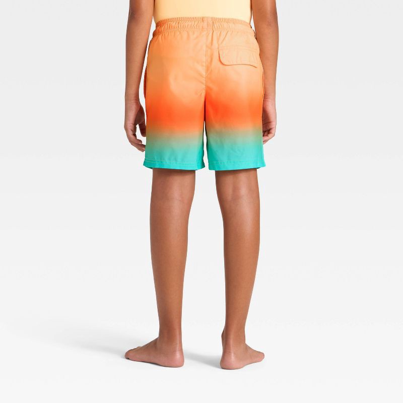 slide 2 of 3, Boys' Swim Shorts - Cat & Jack™ Starry Yellow/Flashy Aqua XL, 1 ct