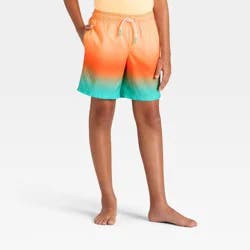 Boys' Swim Shorts - Cat & Jack™ Starry Yellow/Flashy Aqua XL