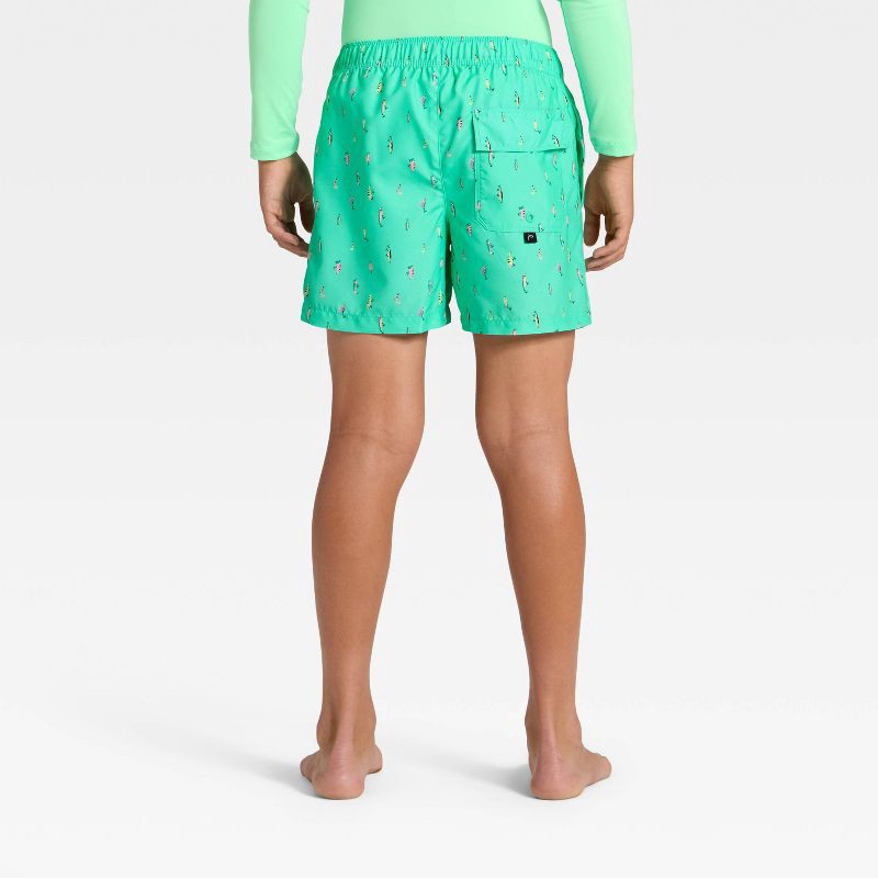 slide 2 of 3, Boys' Swim Shorts - art class™ Aqua Splash M, 1 ct
