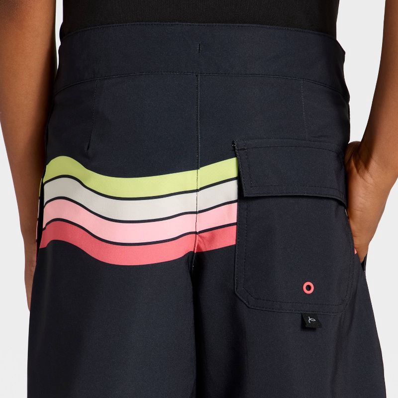 slide 3 of 3, Boys' Swim Shorts - art class™ Black 10, 1 ct