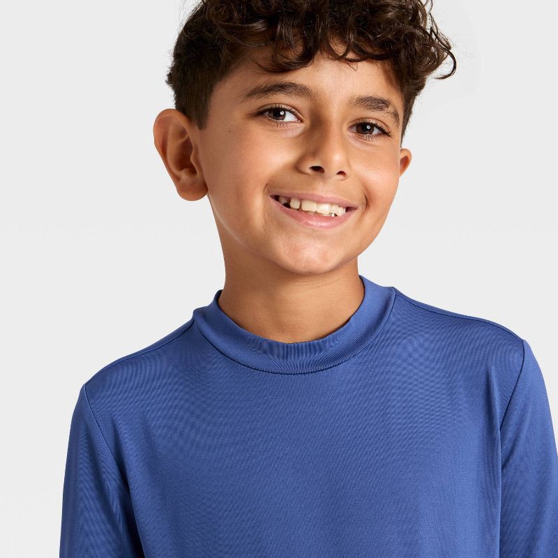 slide 3 of 3, Boys' Rash Guard Top - Cat & Jack™ Navy Blue XL, 1 ct