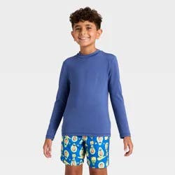 Boys' Rash Guard Top - Cat & Jack™ Navy Blue XL