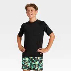 Boys' Rash Guard Top - art class™ Black M