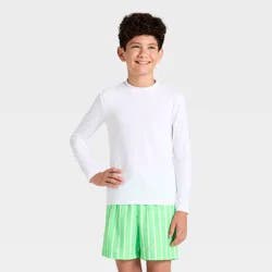 Boys' Rash Guard Top - Cat & Jack™ White M