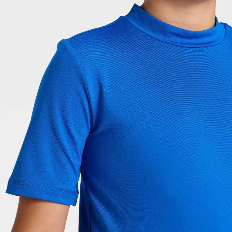 slide 3 of 3, Boys' Rash Guard Top - Cat & Jack™ Blue XL, 1 ct