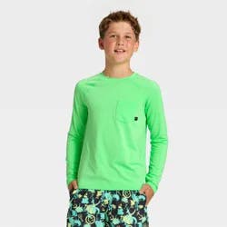 Boys' Rash Guard Top - art class™ Green M
