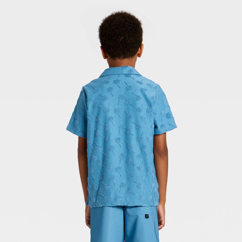 slide 2 of 3, Boys' Knit Button-Down and Cover-Up Top - art class™ M, 1 ct