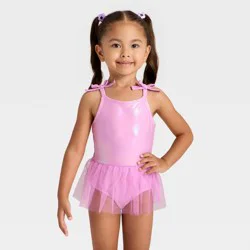 Toddler Girls' Shiny Tutu One Piece Swimsuit - Cat & Jack™ Lavender 3T