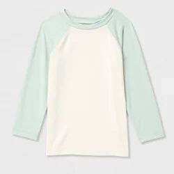 Toddler Long Sleeve Colorblock Swim Rash Guard Top - Cat & Jack™ Green 5T