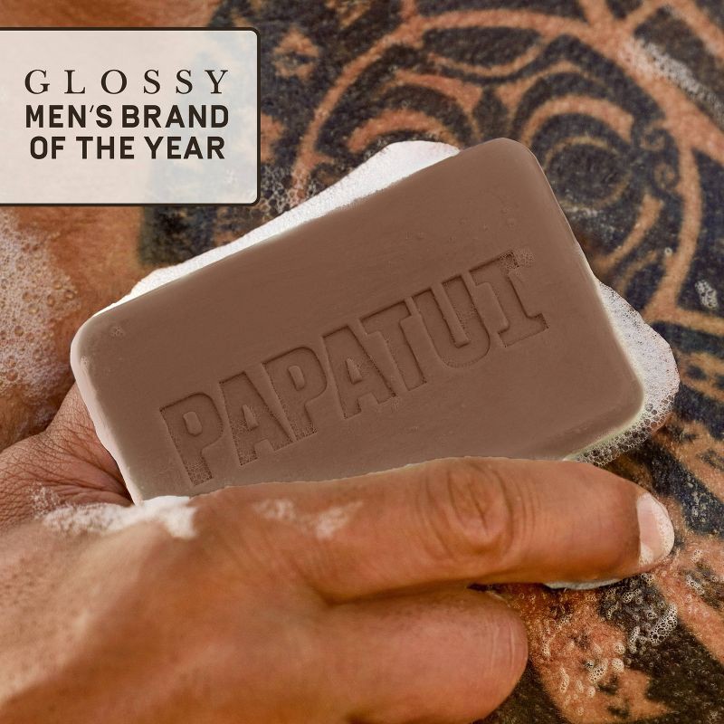slide 5 of 10, Papatui Men's Exfoliating and Hydrating Sulfate-Free Mango Butter, Avocado Oil and Ceramides Mini Bar Soap - Lush Coconut - 1.4oz, 1.4 oz
