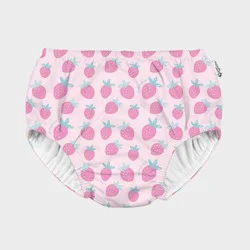 Green Sprouts Baby Eco Pull-up Reusable Swim Diaper Sweet Strawberries - Pink 12M
