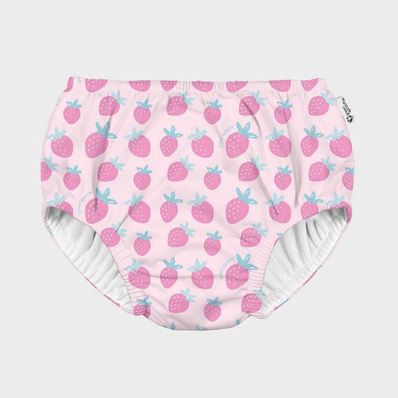 slide 1 of 3, Green Sprouts Baby Eco Pull-up Reusable Swim Diaper Sweet Strawberries - Pink 18M, 1 ct