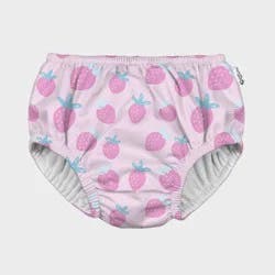 Green Sprouts Baby Eco Pull-up Reusable Swim Diaper Sweet Strawberries - Pink 24M