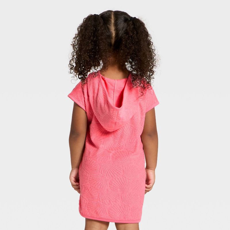 slide 2 of 3, Infant Girls' Seashell Embossed Swim Cover Up Dress - Cat & Jack™ Pink 12M, 1 ct