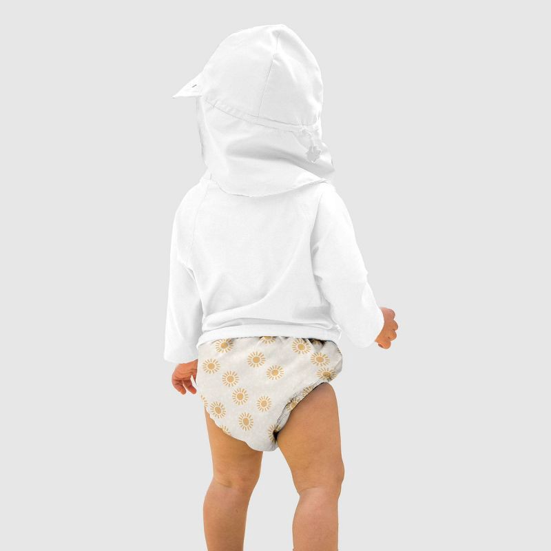 slide 3 of 3, Green Sprouts Baby Eco Pull-up Reusable Swim Diaper Sunshine - Cream 12M, 1 ct