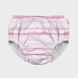 Green Sprouts Baby Eco Pull-up Reusable Swim Diaper Squiggles - Cream/Pink 18M
