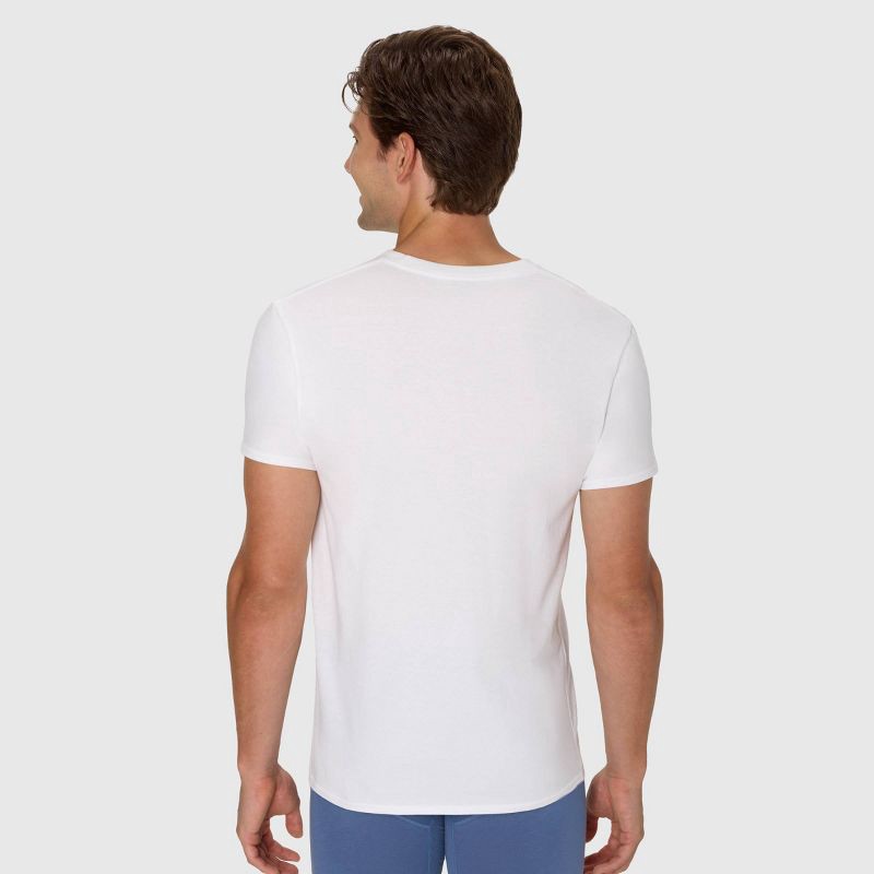 slide 6 of 8, Hanes Men's Cotton Stretch Crewneck Shirt - White S, 1 ct