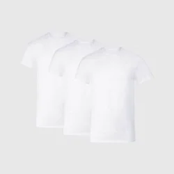 Hanes Men's Cotton Stretch Crewneck Shirt - White L