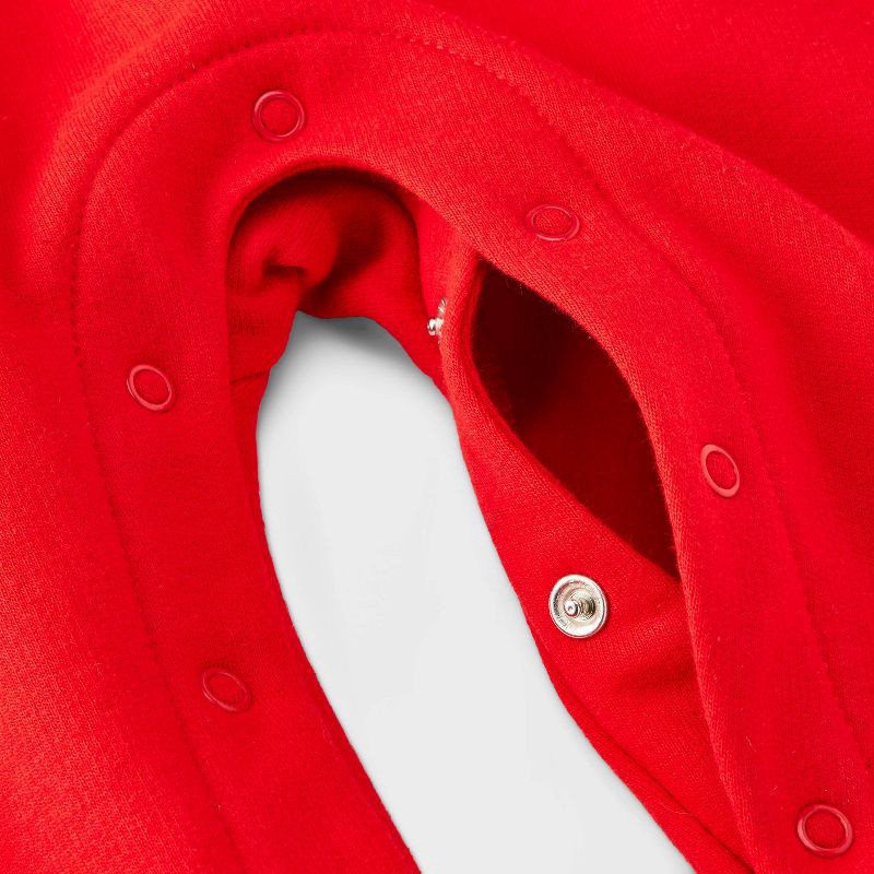 slide 4 of 4, Baby Christmas Holiday Very Merry Sweatshirt Romper - Cat & Jack™ Red 12M, 1 ct