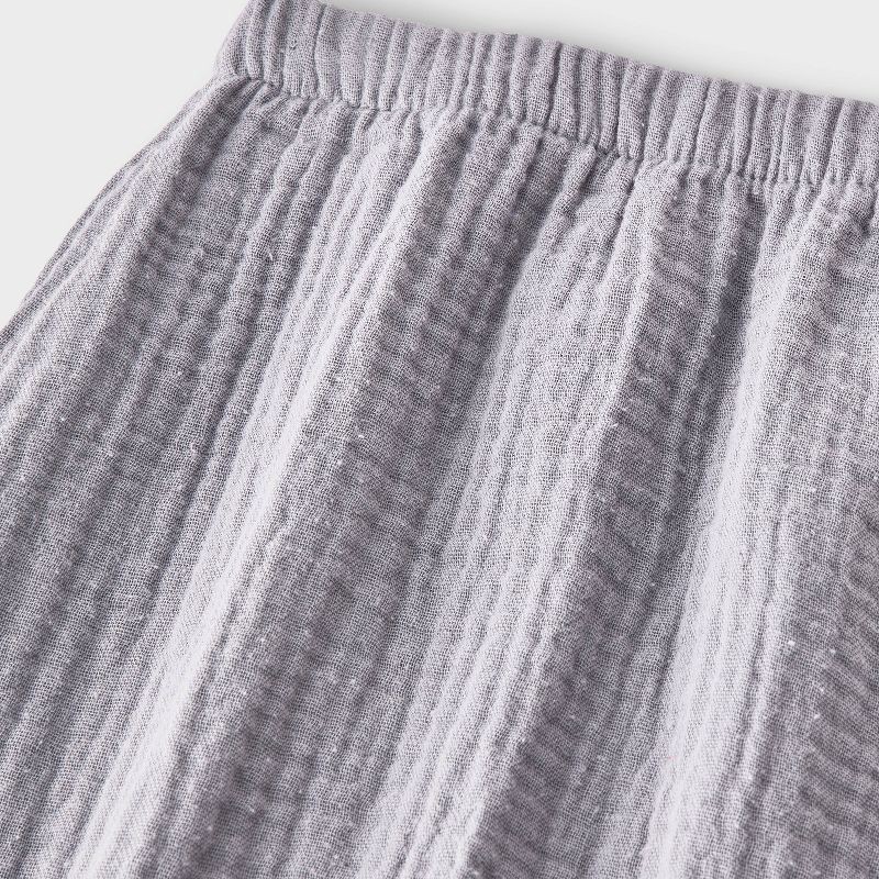 slide 2 of 4, Baby Boys' Henley Gauze Shirt and Pants Set - Cat & Jack™ Gray 12M, 1 ct