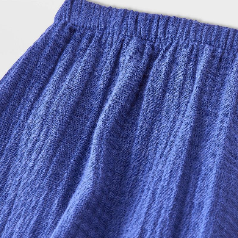 slide 4 of 4, Baby Boys' Henley Gauze Shirt and Pants Set - Cat & Jack™ Blue 6-9M, 1 ct