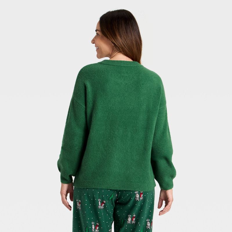 slide 2 of 4, Women's Dalmatian Holiday Matching Family Sweater - Wondershop™ Green M, 1 ct