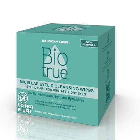 slide 16 of 23, Biotrue Micellar Eyelid Cleansing Wipes 30 ea, 30 ct