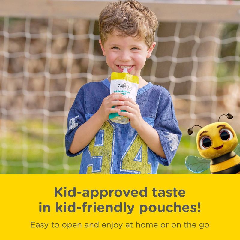 slide 6 of 13, Zarbee's Triple Action Liquid Hydration Pouches - Lemon Lime - 5 fl oz/3ct, 5 fl oz, 3 ct