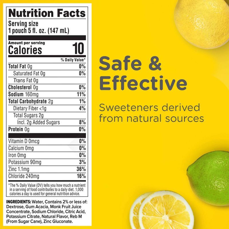 slide 8 of 13, Zarbee's Triple Action Liquid Hydration Pouches - Lemon Lime - 5 fl oz/3ct, 5 fl oz, 3 ct