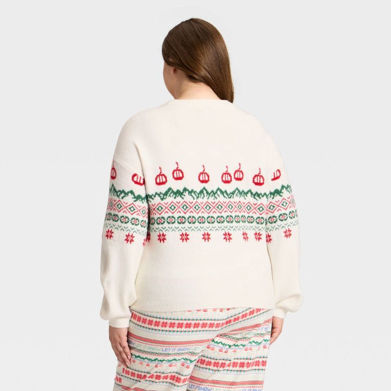 slide 2 of 4, Women's Fair Isle Holiday Matching Family Sweater - Wondershop™ Cream S, 1 ct