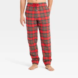 Men's Flannel Pajama Pants - Goodfellow & Co™ Red Plaid L