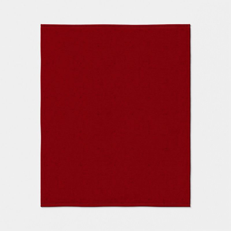 slide 3 of 5, Valentine's Day Gauze Throw with Cozy Reverse Red - Threshold™, 1 ct