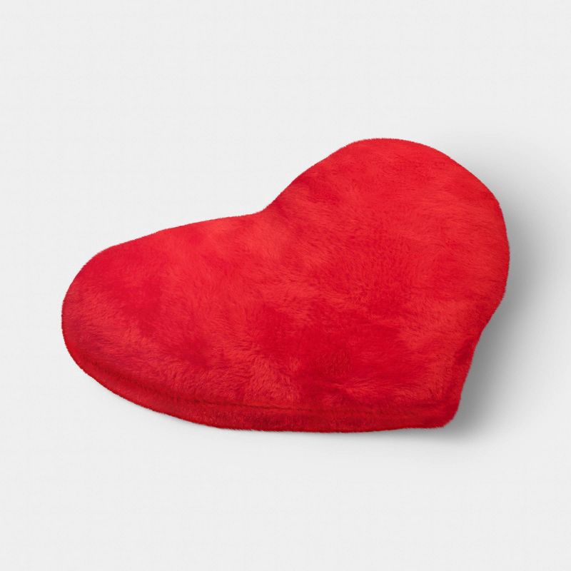 slide 3 of 4, Valentine's Day Plush Heart Pillow Red - Room Essentials™, 1 ct