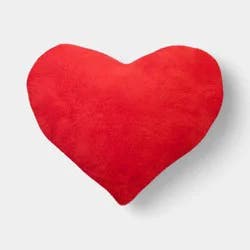 Valentine's Day Plush Heart Pillow Red - Room Essentials™