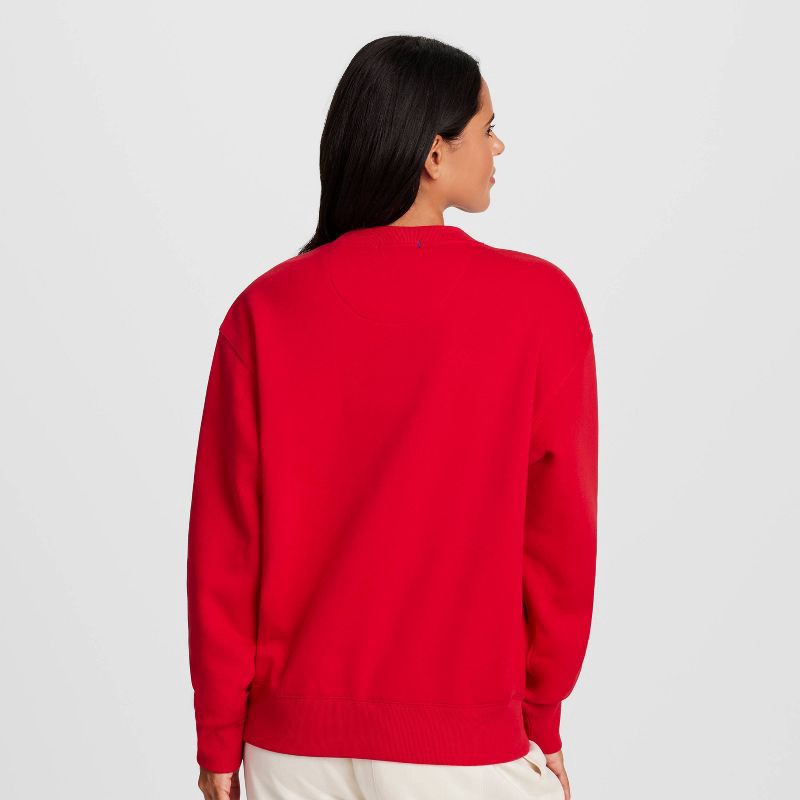slide 2 of 8, Champion Women's Fleece Sweatshirt - Red Plaid M, 1 ct