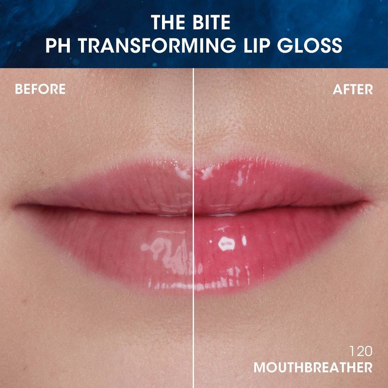 slide 6 of 10, COVERGIRL x STRANGER THINGS The Bite PH Transforming Lip Gloss - 120 Mouthbreather - 4ml, 4 ml