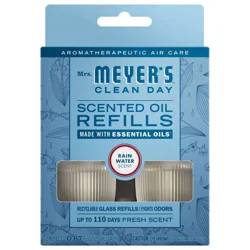 Mrs. Meyer's Clean Day Premium Scented Oil Plug-In Diffuser Air Freshener Refills - Rain Water - 0 .67 fl oz/2pk