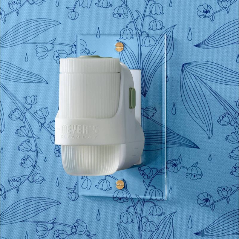 slide 3 of 13, Mrs. Meyer's Clean Day Premium Scented Oil Plug-In Diffuser Air Freshener Starter Kits - Rain Water - 1 Warmer + 1 Refill - 0.67 fl oz, 0.67 fl oz