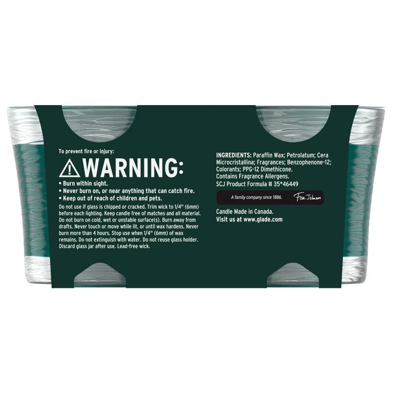 slide 3 of 12, Glade Jar Candles - Baslam & Spruce - 4.08oz/2ct, 4.08 oz, 2 ct