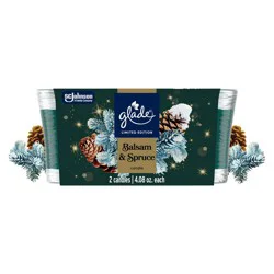 Glade Jar Candles - Baslam & Spruce - 4.08oz/2ct